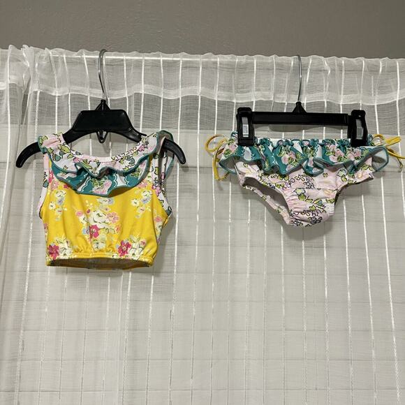 SweetHoney Toddler Girls Mallory Crop 2 Piece Swim - Picture 1 of 10